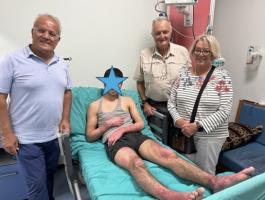 Young victim on way to recovery